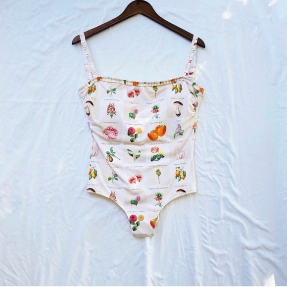 ANTHROPOLOGIE | NWT KINGDOM & STATE BOTANICAL PRINT PINTUCK ONE-PIECE LARGE - Picture 5 of 11
